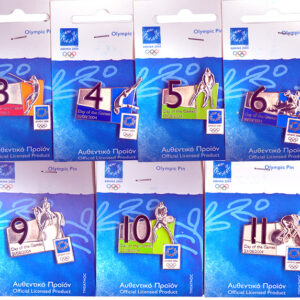 ΑΘΗΝΑ 2004 Σετ 11 καρφιτσών Day Count Down