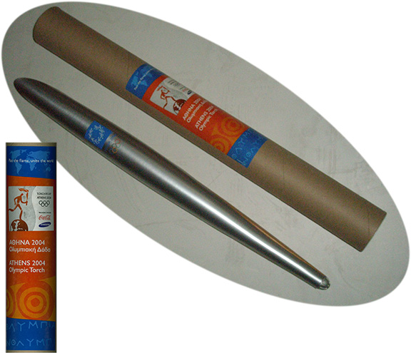 XXVIII Ολυμπιακοί Αγώνες ΑΘΗΝΑ 2004 Ολυμπιακή Δάδα σε Επίσημη Συσκευασία
