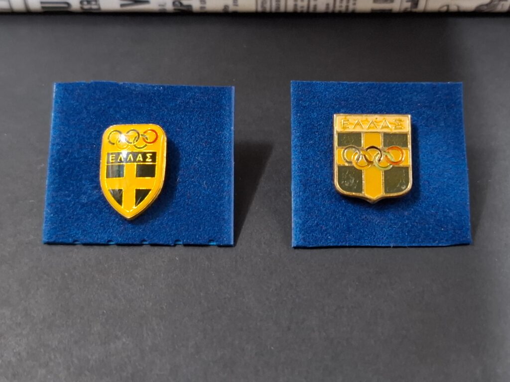 2 Pins - Καρφίτσες της Ελληνικής Ολυμπιακής Επιτροπής